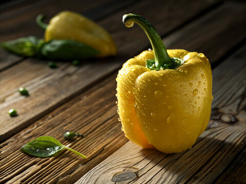 beautiful nice yellow capcicum