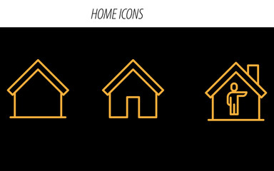 Home Icon Logo, Real Estate Home Symbol, Minimalist House Icon, Modern Home Logo, Abstract Home Design, Property Logo Icon, Residential Building Emblem, Simple House Logo, Roof and Home Symbol, Home 