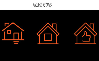 Home Icon Logo, Real Estate Home Symbol, Minimalist House Icon, Modern Home Logo, Abstract Home Design, Property Logo Icon, Residential Building Emblem, Simple House Logo,