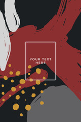 Abstract pattern card template