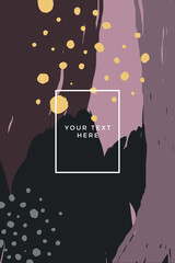 Abstract pattern card template