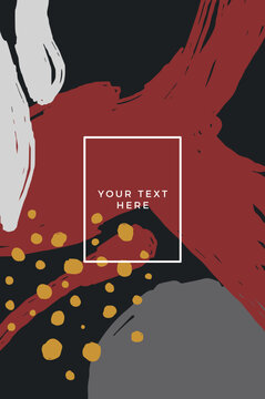 Abstract pattern card template