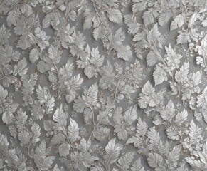 Elegant silver leaf wallpaper, seamless pattern ,  shimmer,  seamless,  textile