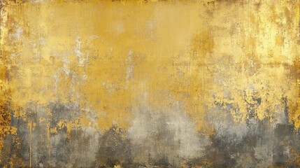 Obraz premium Grunge Wall Texture Gold and Grey