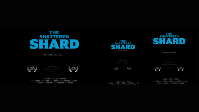 Cinematic Film Title Card, Movie Poster Typography Overlay 47 | Fully Modular Editable Layouts & Easy Text Animator Control to Create Custom Text Animations Without KeyFrames 