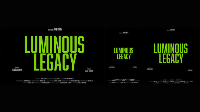 Cinematic Film Title Card, Movie Poster Typography Overlay 41 | Fully Modular Editable Layouts & Easy Text Animator Control to Create Custom Text Animations Without KeyFrames 