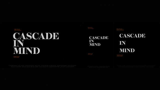 Cinematic Film Title Card, Movie Poster Typography Overlay 34 | Fully Modular Editable Layouts & Easy Text Animator Control to Create Custom Text Animations Without KeyFrames 