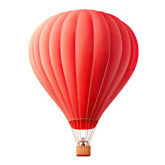 Naklejka premium Red hot air balloon