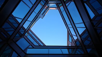 Obraz premium Abstract Architectural Atrium Skylight