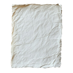 Paper isolated on transparent background.