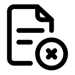 Obraz premium delete file icon for illustration