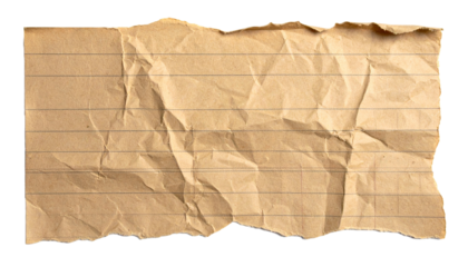crumpled paper with lines, old and torn, a reminder of forgotten thoughts or notes