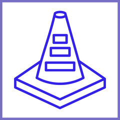 Construction Cone icon design