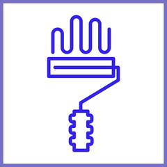 Obraz premium Paint Roller icon design