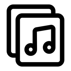 music album icon for illustration