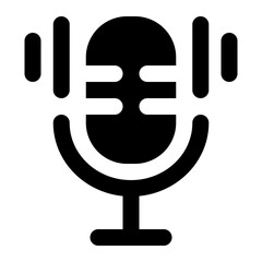microphone icon for illustration