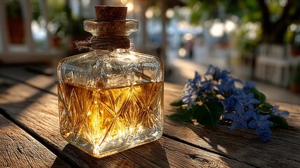 Silver tin container placed on dark wooden background with warm light cast from the side, refined and premium vibe 