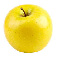yellow apple isolated on white background