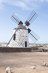 old windmill in the desert