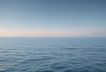 Obraz premium Subtle light blue gradient, calming ocean vibe Tranquil abstract background , sky, soothing, visual