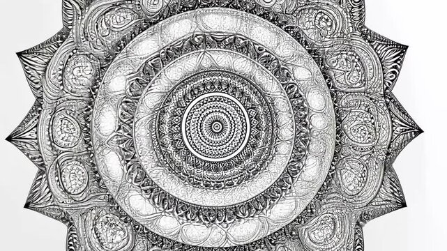 Mesmerizing Animated Mandala: A Journey Through Intricate Geometric Designs