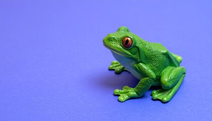 Fototapeta premium red eyed green frog 