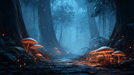 ファンタジーな夜の森