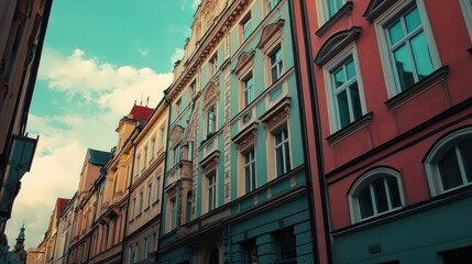 Fototapeta premium Colorful European buildings