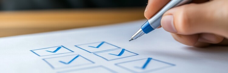 Marking Tasks on a Checklist