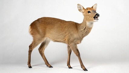 Obraz premium Chinese Water Deer on studio background 