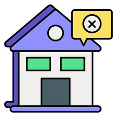 Vector Real Estate and Properties Color Outline Icons and Illustrations Pack