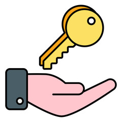 Vector Real Estate and Properties Color Outline Icons and Illustrations Pack