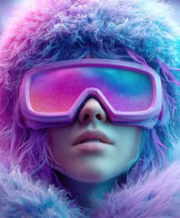 young woman in winter clothes