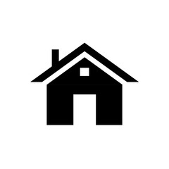 Home, house or real estate flat icon for apps and websites. Home icon isolated on transparent background. 
