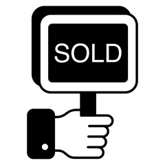 Vector Real-estate and Property Glyph Icons Pack and Illustrations 