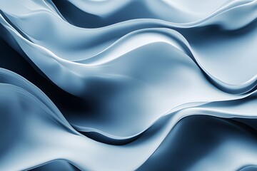 Abstract Blue Waves Background