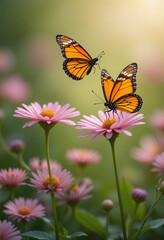 Monarch Butterfly on Flower: Nature's Perfect Pair