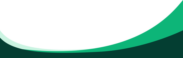 Abstract wave footer and header design for business. Vector isolated illustration