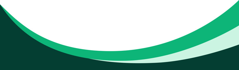 Abstract wave footer and header design for business. Vector isolated illustration