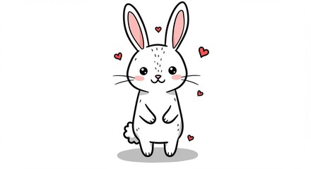Fototapeta premium rabbit with a carrot
