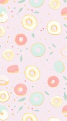 Donut pattern backgrounds doughnut.