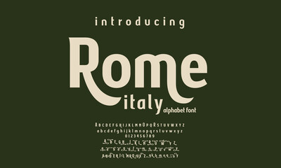 font alphabet Vintage rome italy Victorian typeface decorative Font