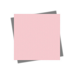 ピンクの図形正方形ドット柄シャドウ入りフレーム　