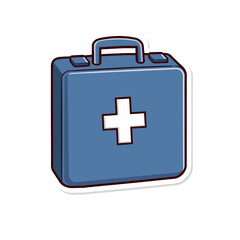 Obraz premium First Aid Box vector illustration