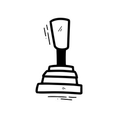 Hand Drawn Car Transmission Illustration. Doodle Vector. Isolated on White Background - EPS 10 Vector