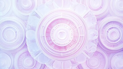 Abstract White Circular Pattern.