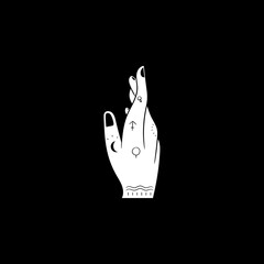 Mystical Hand: Exploring Symbols and Meanings

























