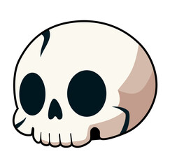 Cartoon Crack Bone Skeleton Digital Vector Illustration