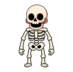 Cartoon Bone Skeleton Digital Vectors Illustration