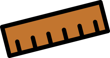 Wooden Ruler Illustration